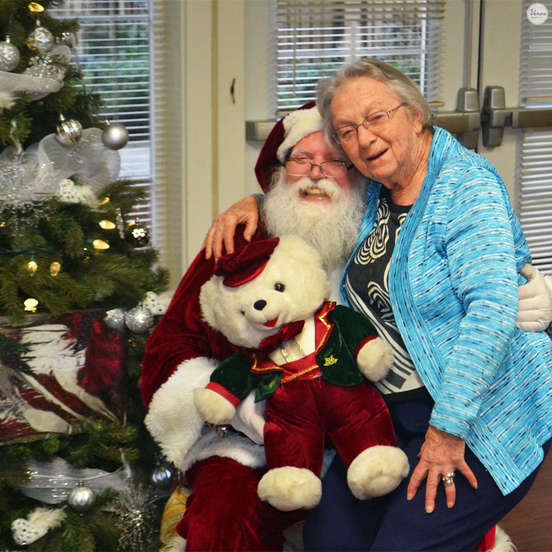 Santa at Senior Living Center Santa at Senior Living Center